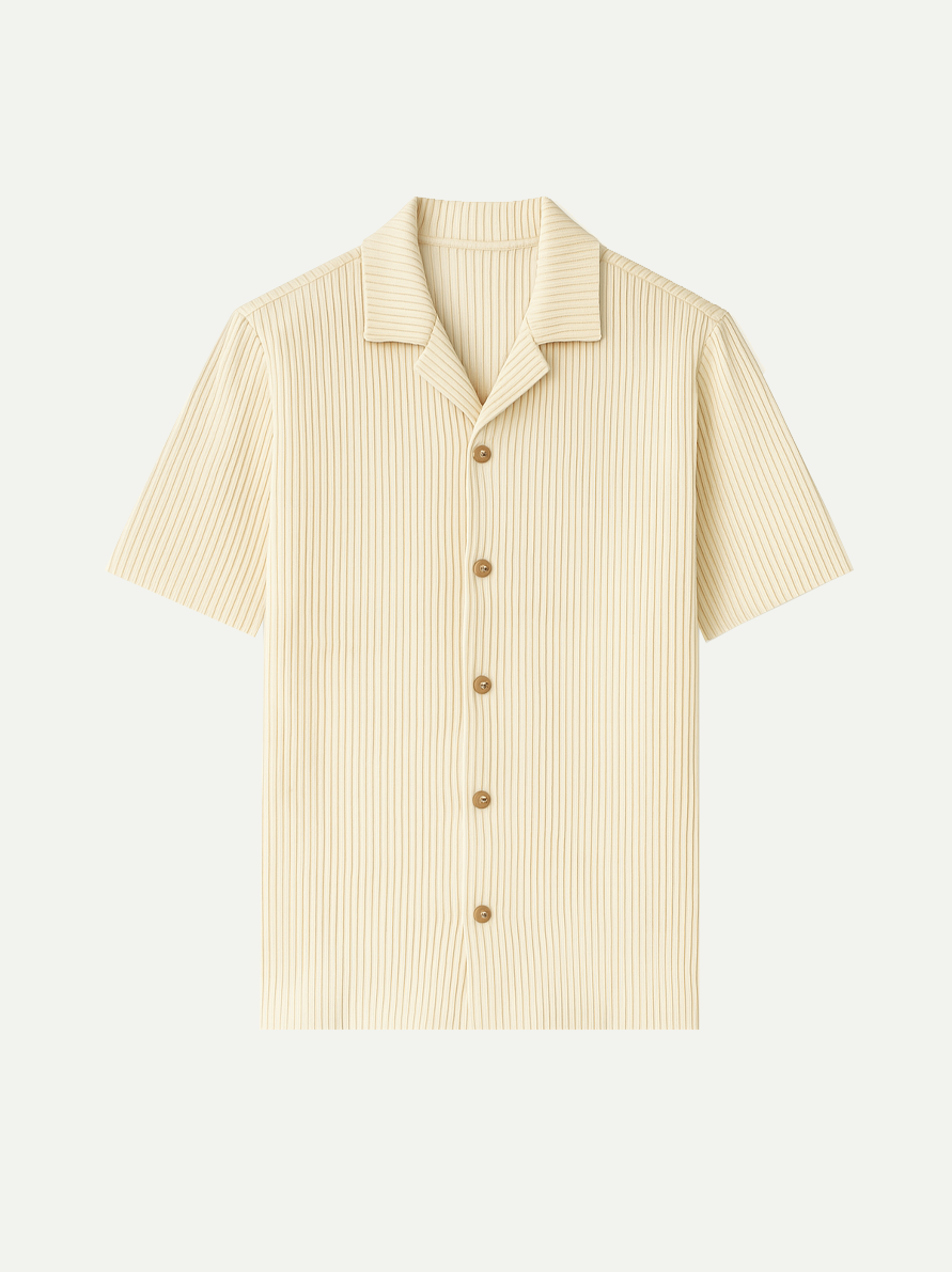 Stripped set beige