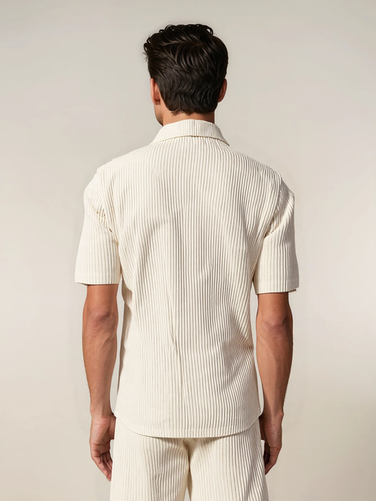 Stripped set beige