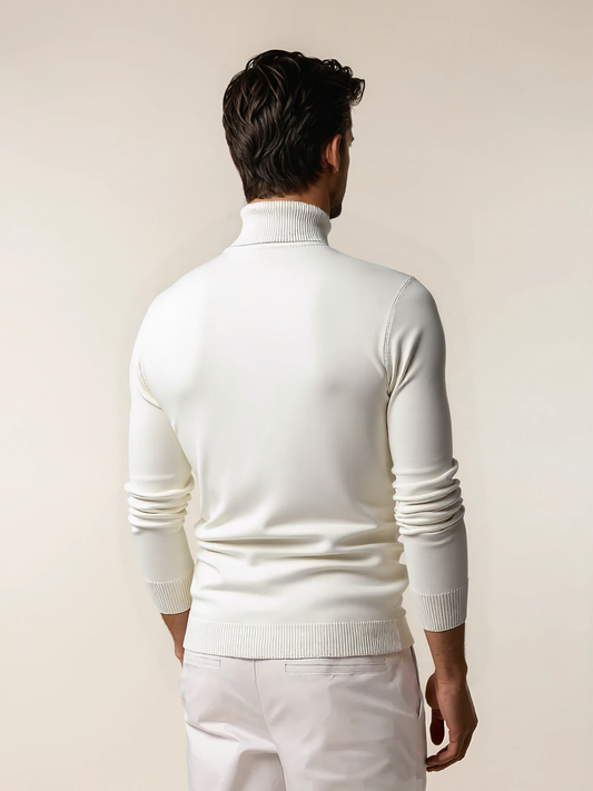 CROCHET TURTLENECK WHITE