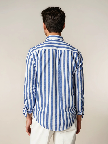 Striped Summer Shirt With Long Sleeves